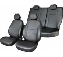 Чехлы на сиденья DEFLY Nissan Note (E12), 2012-2020, экокожа черная Nis13-2K