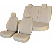 Чехлы на сиденья DEFLY Toyota Harrier (XU10), 1997-2003, экокожа бежевая Ty20-6K