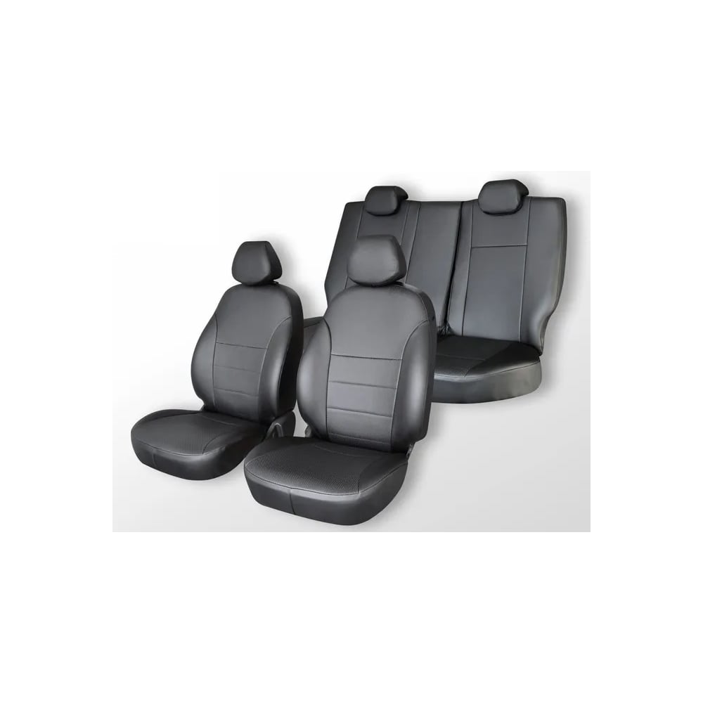 Чехлы на сиденья DEFLY Honda Stepwgn, 2001-2003, 5 мест, экокожа черная ...