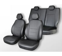 Чехлы на сиденья DEFLY Toyota Camry (XV40), 2006-2011, седан, экокожа черная Ty11-2K