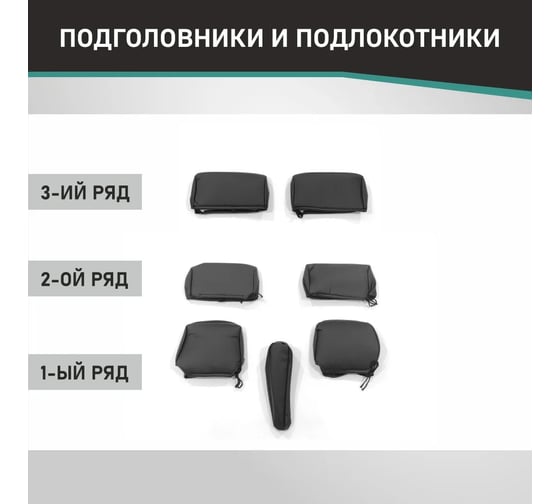 Чехлы на сиденья DEFLY Honda Stepwgn, 2001-2003, 7 мест, экокожа черная Hon3-7-2K