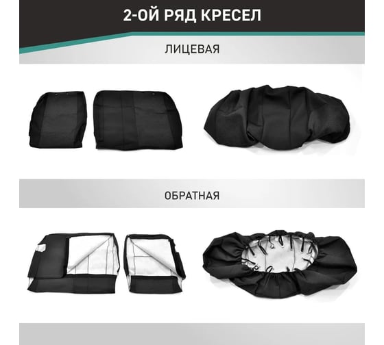 Чехлы на сиденья DEFLY Renault Duster, 2015-2021 Expression, Privilege, экокожа черная/жаккард красный ромб Rn8-2R