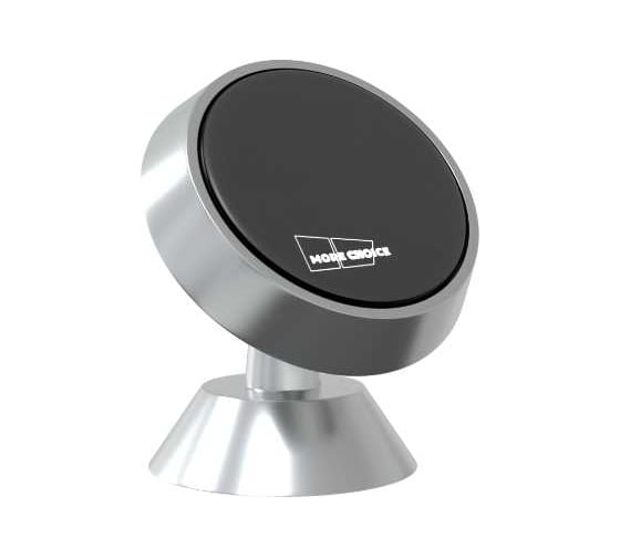 Автомобильный держатель для мобильного телефона магнитный More Choice C02 Silver