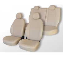 Чехлы на сиденья DEFLY Toyota Land Cruiser (J100), 1998-2007, левый руль, экокожа черная Ty15-2K