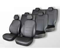 Чехлы на сиденья DEFLY Toyota Ipsum (SXM10), 1996-2001, 7 мест, 3 ряд раздельный, экокожа черная Ty29/7-2K