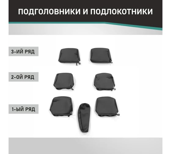 Чехлы на сиденья DEFLY Toyota Ipsum (SXM10), 1996-2001, 7 мест, 3 ряд раздельный, экокожа черная Ty29/7-2K