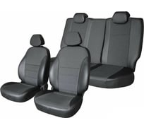 Чехлы на сиденья DEFLY УАЗ Патриот, 2005-2014, экокожа черная/жаккард U1-2C