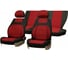 Чехлы на сиденья DEFLY Lada 2112, 1999-2009, хэтчбек, дополнительная боковая поддержка, жаккард черный/красный V010-D3 1