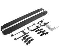 Порог-площадка Rival Black F180ALB + комплект крепежа, Haval Jolion 2021- F180ALB.9404.1