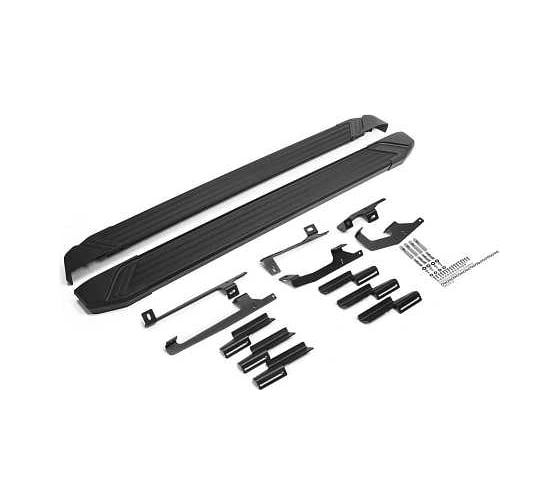 Порог-площадка Rival Black F180ALB + комплект крепежа,  Haval Jolion 2021- F180ALB.9404.1 1