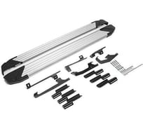 Порог-площадка Rival Silver F180AL + комплект крепежа,  Haval Jolion 2021- F180AL.9404.1