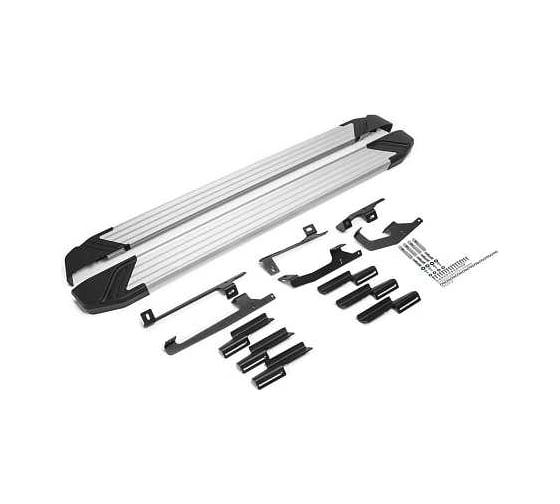 Порог-площадка Rival Silver F180AL + комплект крепежа,  Haval Jolion 2021- F180AL.9404.1 1