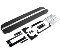 Порог-площадка Rival Black F173ALB + комплект крепежа, Hyundai Creta 2021- F173ALB.2314.1