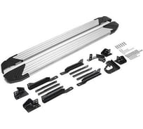 Порог-площадка Rival Silver F180AL + комплект крепежа, Kia Sportage 2021- F180AL.2313.1