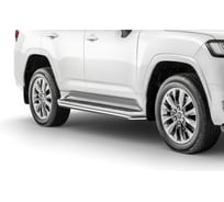 Защита штатного порога Rival d42 + комплект крепежа, Toyota Land Cruiser 300 2021- R.5727.003