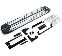 Порог-площадка Rival "BMW-Style" D173AL + комплект крепежа, Hyundai Creta 2021- D173AL.2314.1