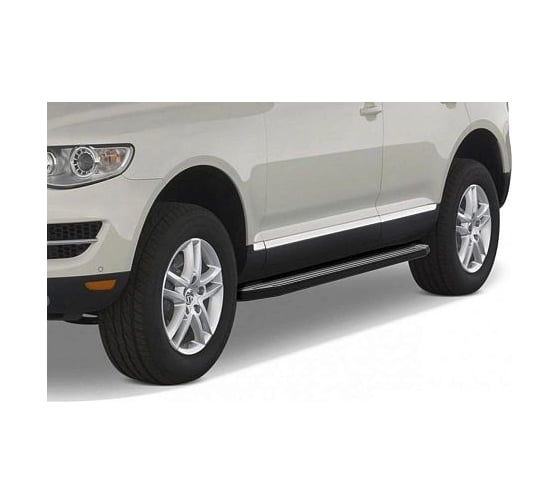 Порог-площадка Rival "Premium-Black" A193ALB + комплект крепежа A193ALB.5809.1