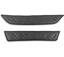 Утеплитель радиаторной решетки для Honda Freed, 2019-н.в., экокожа черная DEFLY ZHon15-2