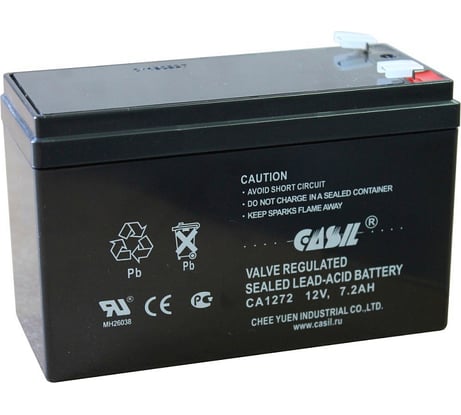 Аккумуляторная батарея CASIL CA1272 12 В, 7.2 Ач, F2 10601036