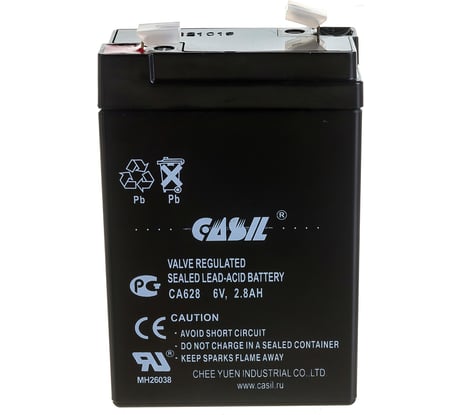 Аккумуляторная батарея CASIL CA628 6 В, 2.8 Ач 10601007