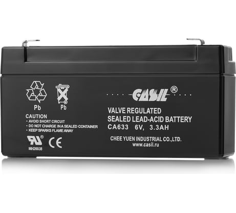 Аккумуляторная батарея CASIL CA633 6 В, 3.3 Ач, F1 10601006