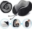 Подушка для путешествий RoadLike Travel Kit Velvet с эффектом памяти, черная 292242 2