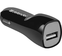 Автомобильный адаптер DEFENDER UCC-12 1xUSB, 5В, 1А, кабель микро-USB 83590