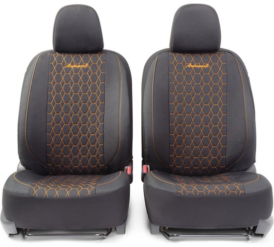 Авточехлы AUTOPROFI VERONA чёрный/оранжевый VER-1505 BK/ORANGE