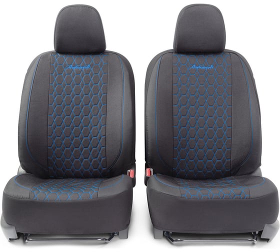 Авточехлы AUTOPROFI VERONA чёрный/синий VER-1505 BK/BL