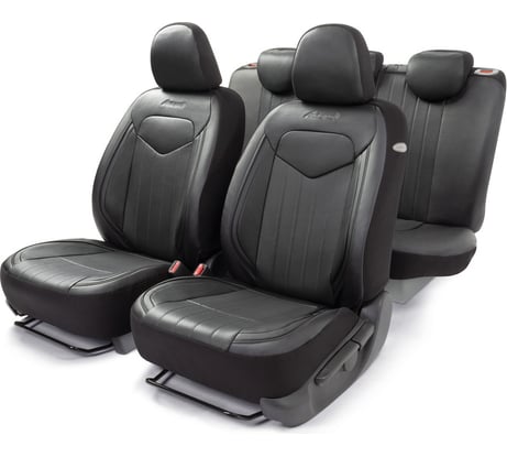 Авточехлы AUTOPROFI SIGNATURE чёрый SGN-1505GF BK/BK