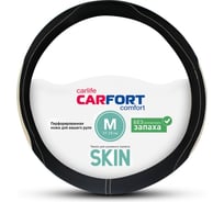 Оплетка Carfort Skin, кожа, черно-бежевая М 63773