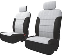 Чехлы Carfort NeoClassic комплект для передних кресел, серый, 10 предметов 48395