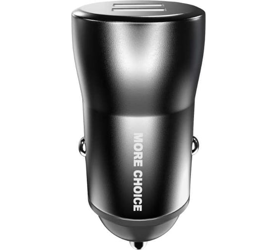 Автомобильное зарядное устройство More Choice 2USB, 2.4 A AC31