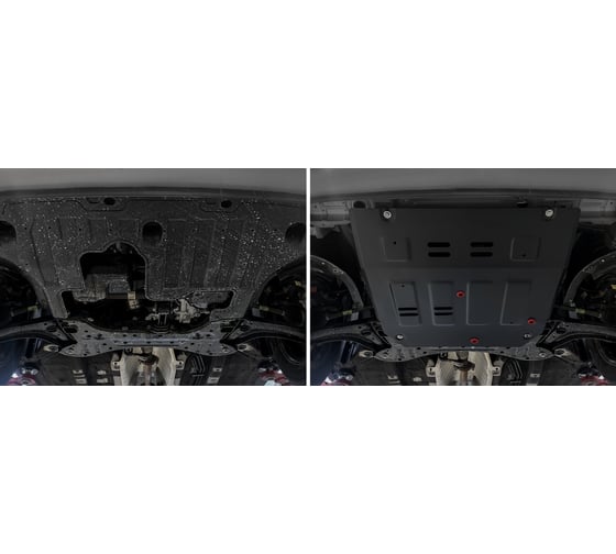 Защита картера и КПП АвтоБроня Kia Sonet CVT, МКПП FWD 2020-н.в., рынок РФ 111.02865.1
