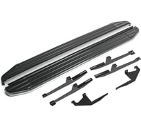 Пороги на автомобиль Rival "Premium-Black" Haval M6 2023-, 180 см, 2 шт.  A180ALB.9405.1