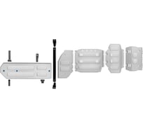 Защита картера, КПП, РК и топливного бака Rival Tank 300 2023-н.в., рынок РФ, K333.4801.1
