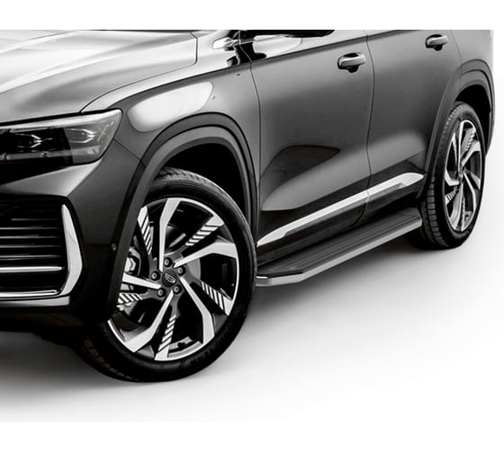 Пороги на авто Rival "Premium" Geely Monjaro 4WD 2023-н.в., 180 см, 2 шт. A180ALP.1906.1