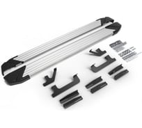 Пороги на автомобиль Rival "Silver" Jaecoo J7 2023-н.в., 180 см, 2 шт. F180AL.0911.1