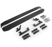 Пороги на автомобиль Rival "Black" Jaecoo J7 2023-н.в., 180 см, 2 шт. F180ALB.0911.1