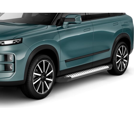 Пороги на автомобиль Rival "Bmw-Style круг" Jaecoo J7 2023-, 180 см, 2 шт. D180AL.0911.1