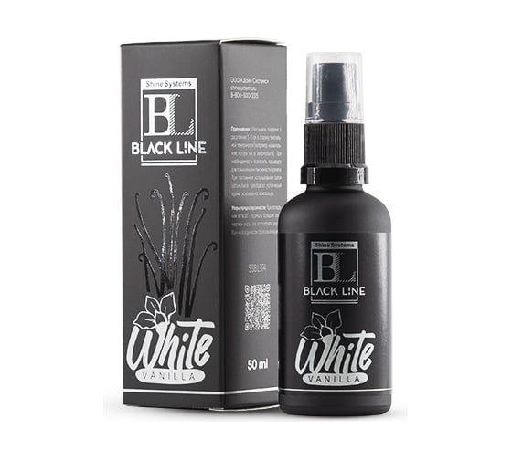 Ароматизатор для авто и дома Shine systems Black Line White Vanilla Обьем 50 мл SSBL974 1