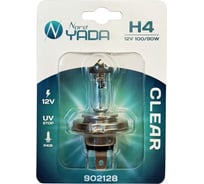 Лампа Nord-Yada H4 12V 100/90W P43t CLEAR 1шт, блистер TM Nord YADA 902128