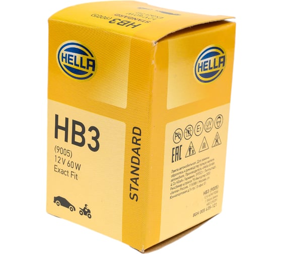 лампа HB3 12V 60W P20d Hella 8GH 005 635-121