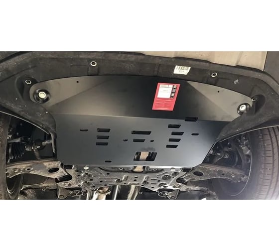 Защита редуктора sheriff для HYUNDAI Santa Fe 2018-2021 2.2 CRDi/ 2.4GDI MT, AT, гнутая, AL 4 мм, с крепежом 4018 4367