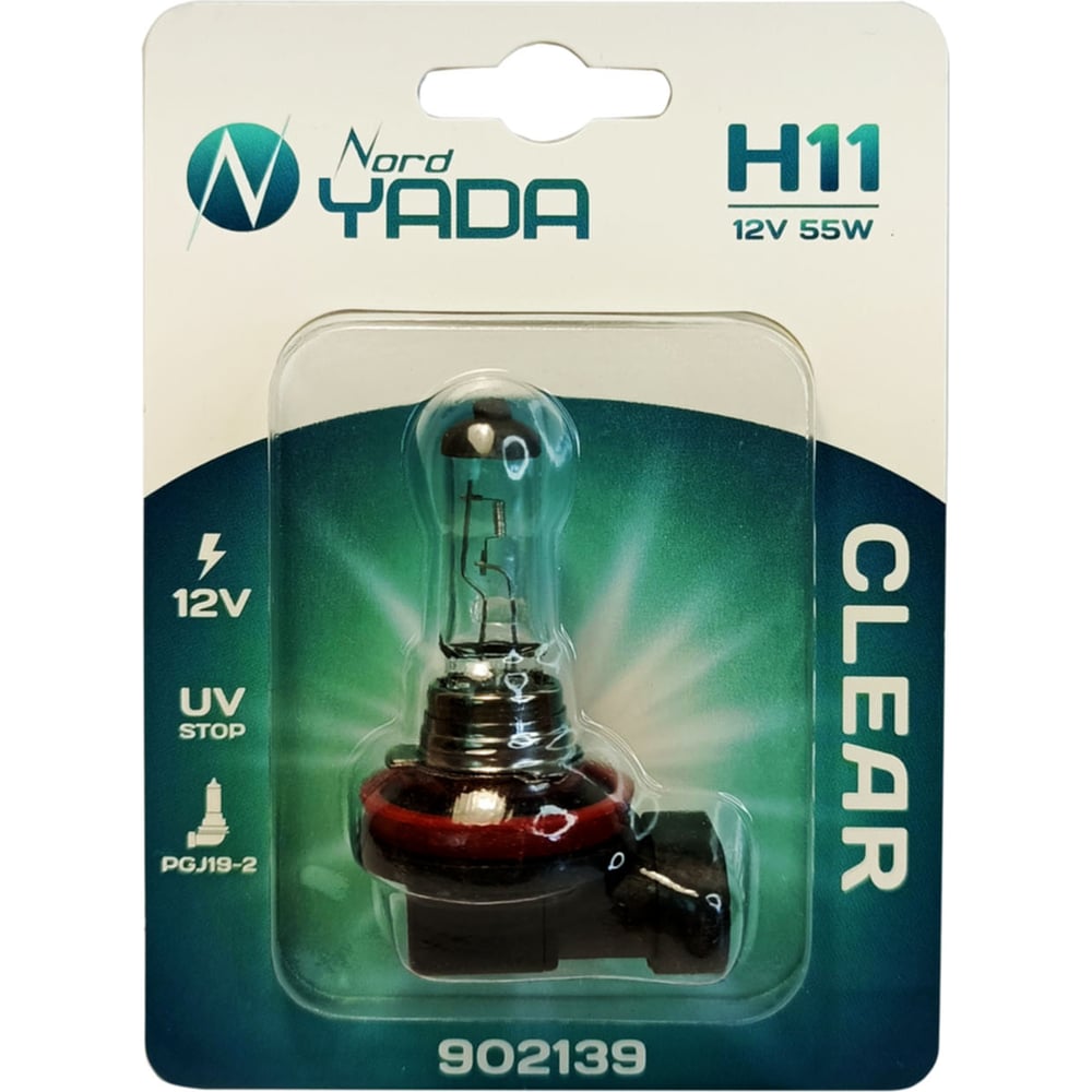 Лампа Nord-Yada H11 12V 55W CLEAR 1шт блистер TM Nord YADA 902139 ...