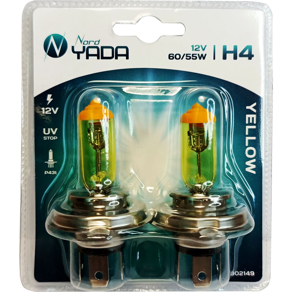 Лампа галоген H4 24В 75/70 Вт "NORD YADA" CLEAR Р43t