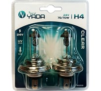 Лампа Nord-Yada H4 24V 75/70W p43t CLEAR 2шт, блистер TM Nord YADA 902131