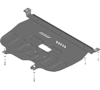 Защита стальная MOTODOR 2 мм Д,КПП Citroen C5 Aircross, V=1,6 FWD, с 2022. 71601