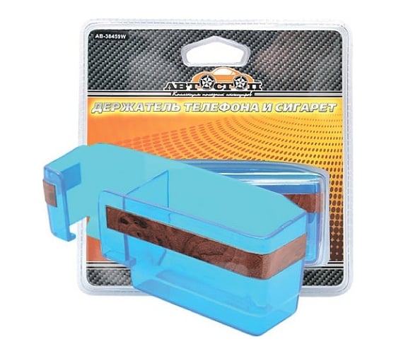 Держатель телефона АВТОСТОП WOOD с держателем пачки сигарет AB-38459W
