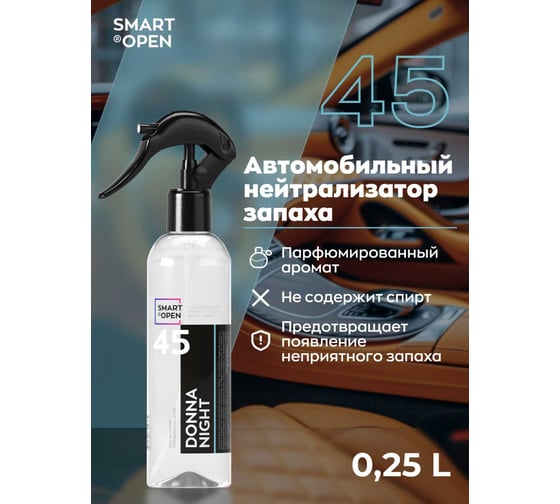 Ароматизатор в машину Smart Open автопарфюм Donna NIght 0.25л 1545025